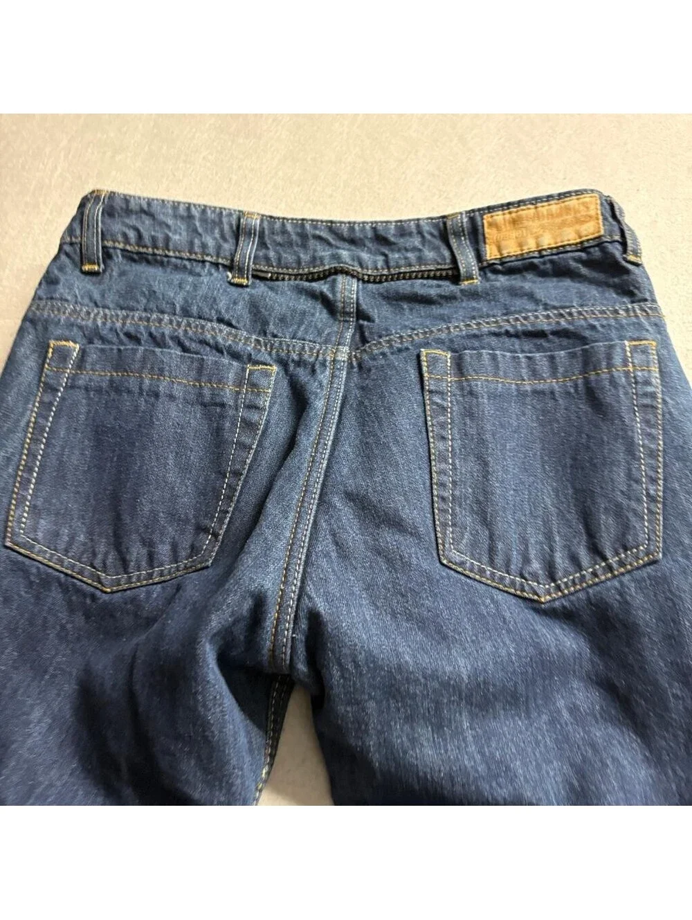 Iron Workers Kevlar Reinforced Motorcycle Jeans Mens Size 8 Blue Denim Riding